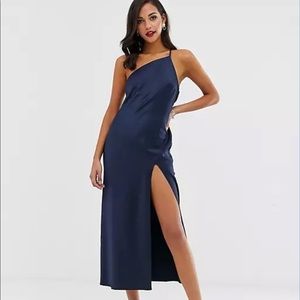 One-Shoulder Midi Dress. ASOS. Worn once!